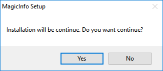 Confirmation dialog