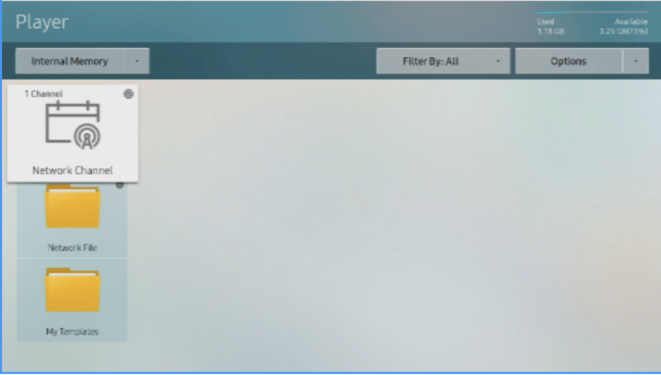 Network channel selection